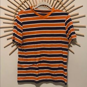Arizona Orange, Blue and White Striped Tee